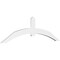 Ekena Millwork Archdale Architectural Grade PVC Gable Bracket, 96"W x 28"H x 2"D x 6"F, 7/12 Pitch GBP096X28X0206ARC00 - alternate 1